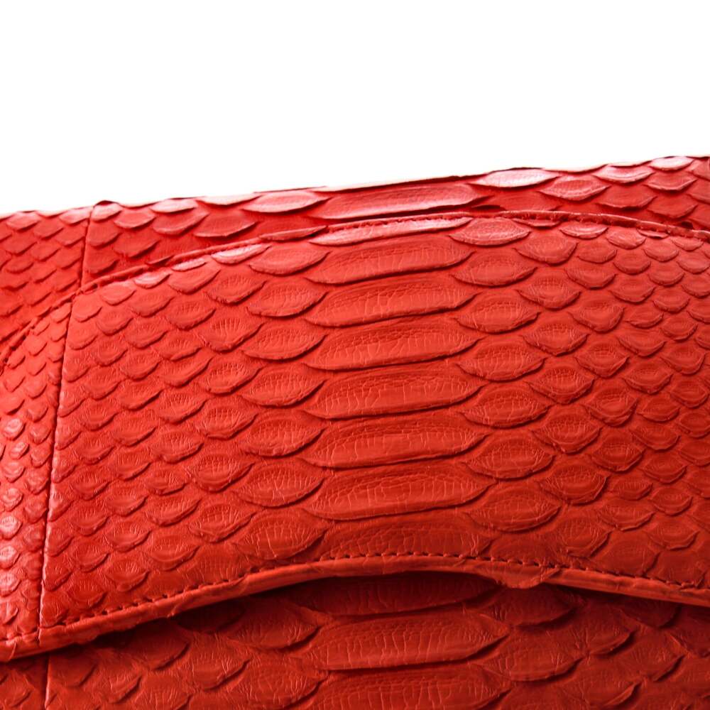 Chanel Classic Double Flap Bag Python #222847C43B - image 7